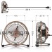 SMAGALIFE Mini USB Personal Desk Fan - 4'' & Metal & Retro & Quiet & Portable & Free Angle Rotation & ON/Off Switch & Best for Home  Household  Table  Office  School  Outdoor Travel (Bronze) - B07DJ34JV7